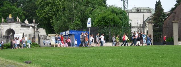 pierwsza grupa na zjeździe